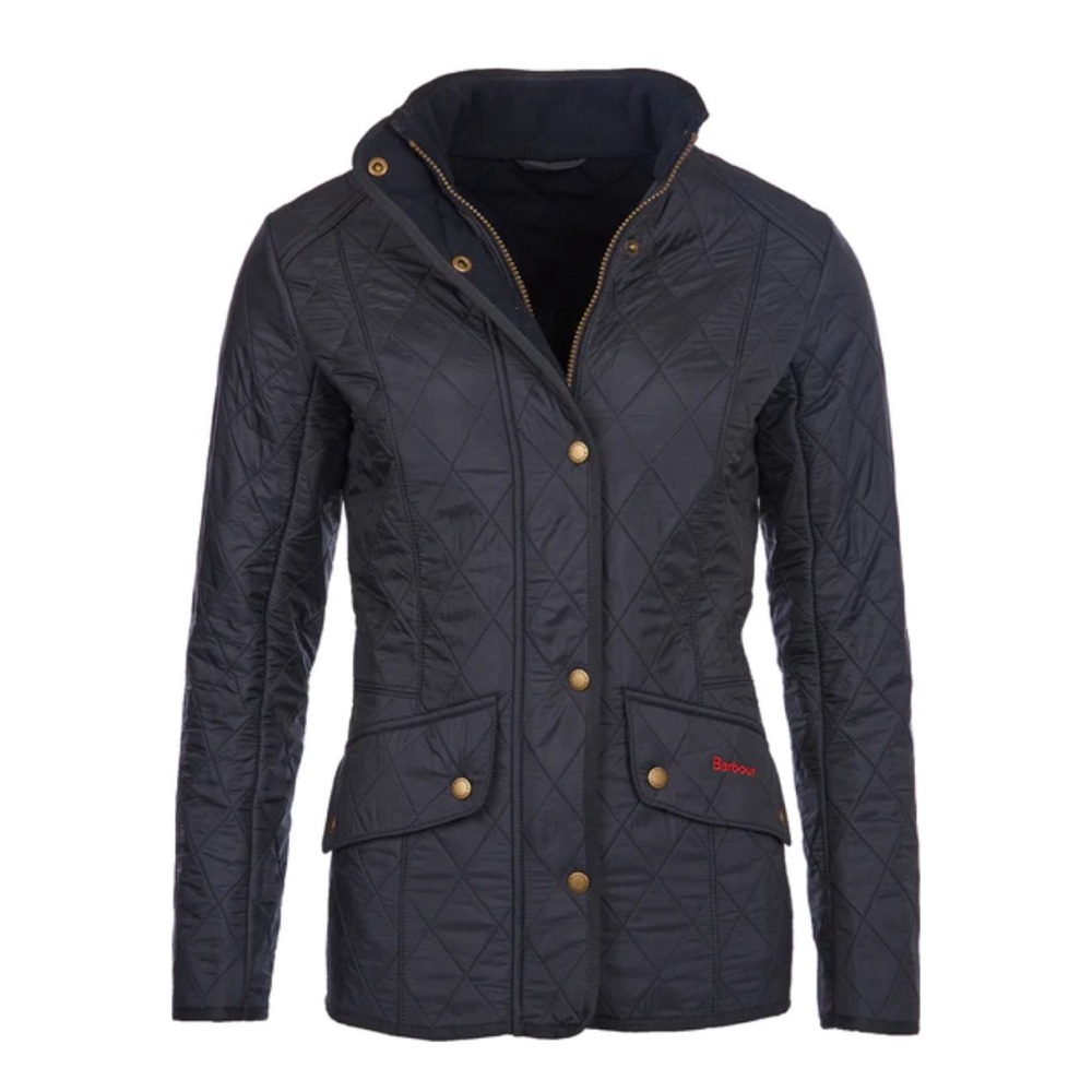 Barbour Cavalry Polarquilt Jacket in Navy - Picture 2 of 9